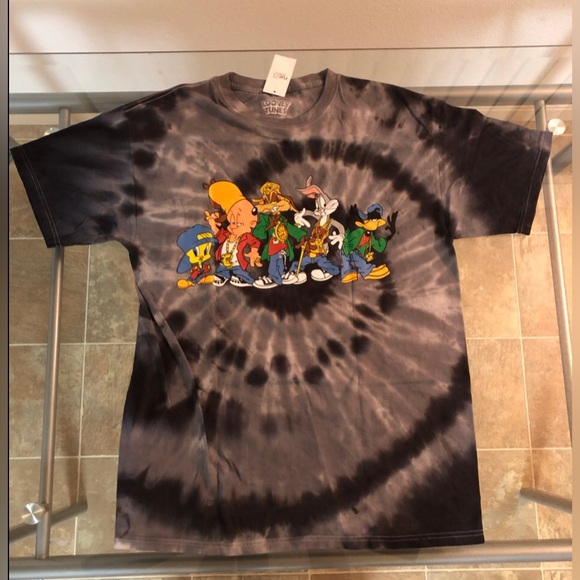 LOONEY TUNES TYE DYE GRAPHIC TEE SIZE: LARGE - Picture 2 of 7